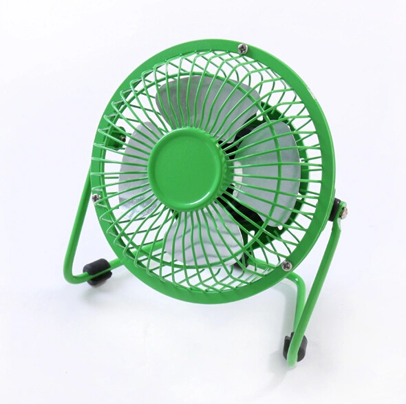 Desk Fans, 4-Blade DC USB Cable Cooling Air Cooler, Portable 360°Rotation Fan