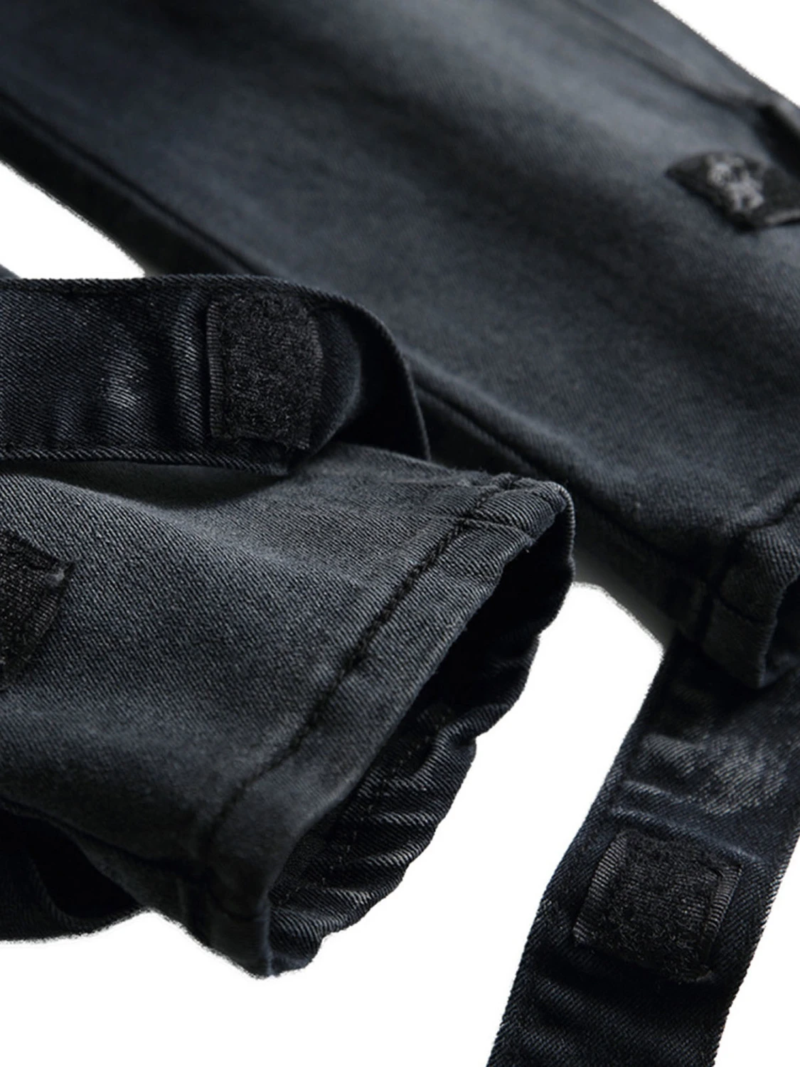 Men Fashion Jeans Stylish Multi-pocket Pants Fashion Slim-fit Pants