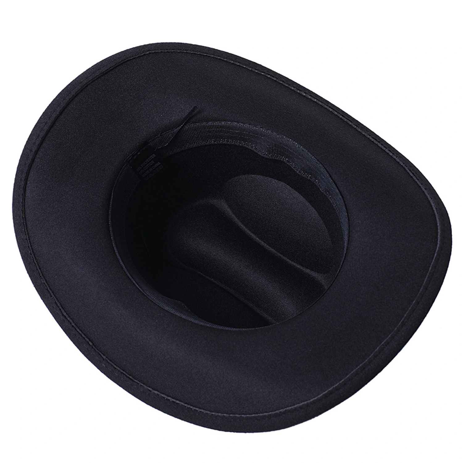 Men Women Felt Cowboy Hat Totem Decor Wide Brim Panama Hat Cap
