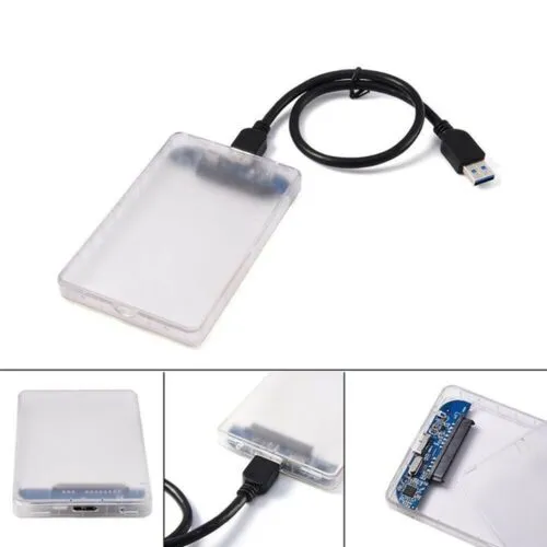 External HD Enclosure HDD Case, Portable Impact Resistance Hard Disk