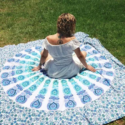 Beach Blanket Mandala Pattern Printing Rectangular Beach Towel