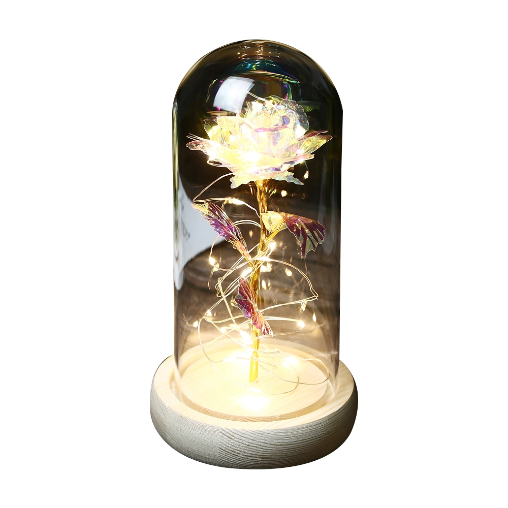 Simulation Rose Flower LED Light, Table Home Decoration Valentine's Day Gift