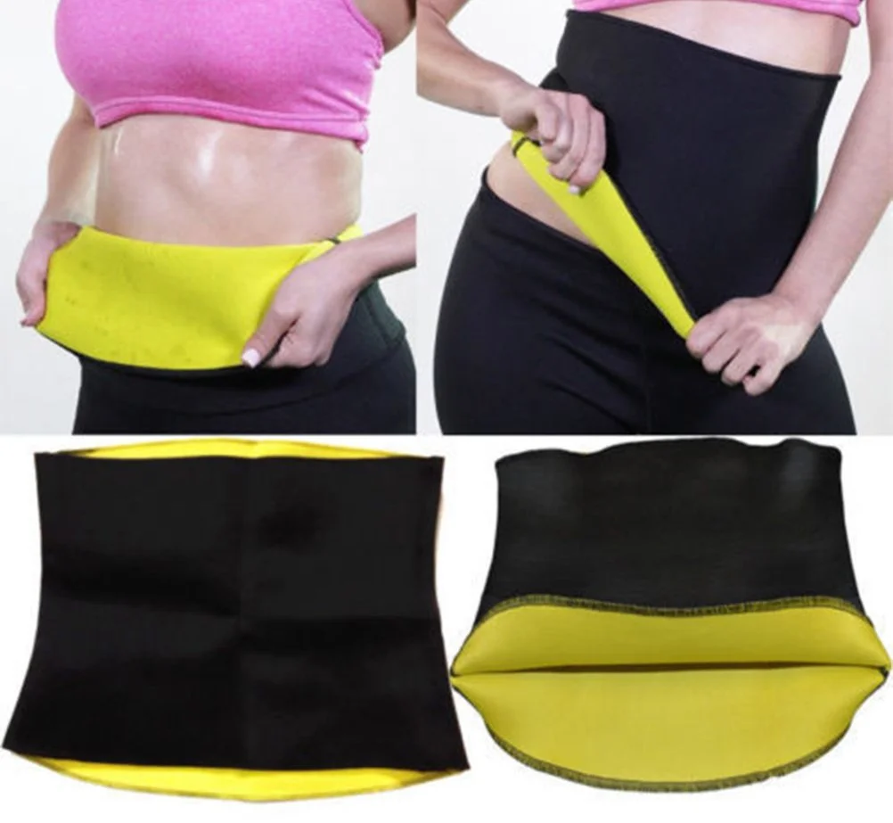 Women Mens Slimming Trainer Waist Belt with Cinchers, Neoprene Shaper