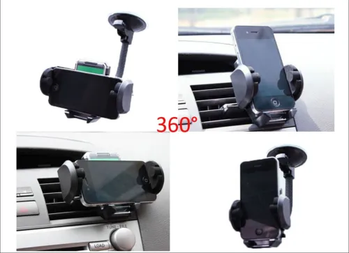 360° Car Mount Bracket Windshield Suction Cup Smart Phone Holder