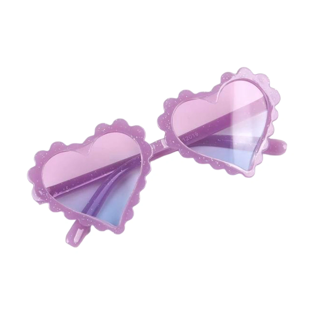 Kids UV400 Protection Sunglasses, Cute Peach Heart-Shaped Glasses