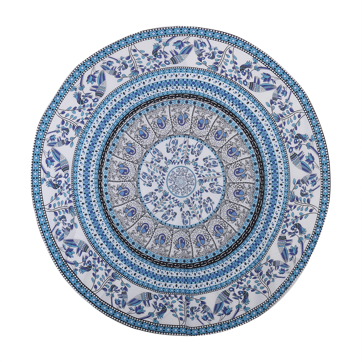 Beach Blanket Circular Symmetrical Pattern Printing Light Beach Towel