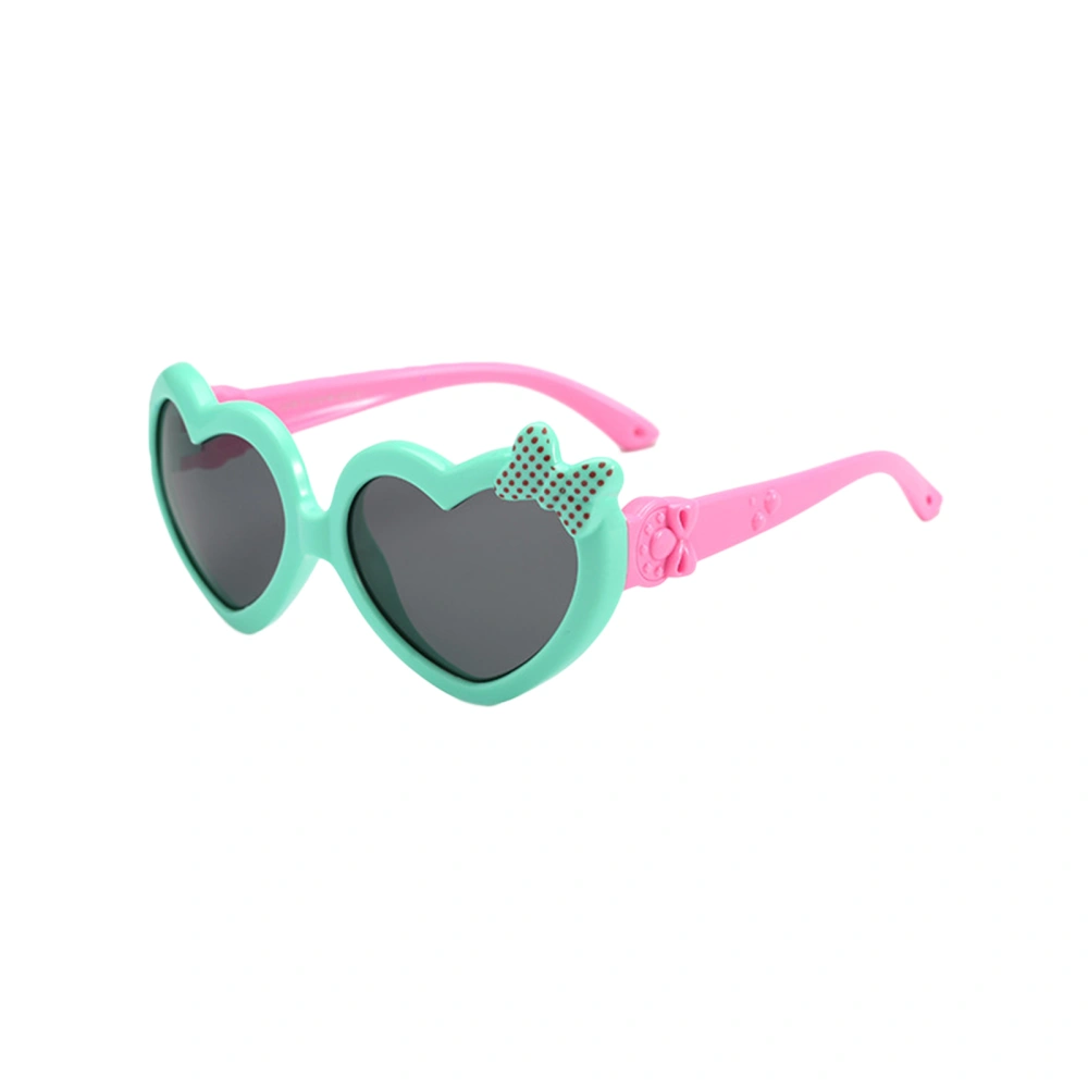 Kids Girls Boys Sunglasses Heart Frame Bow Toddler Sunglasses 