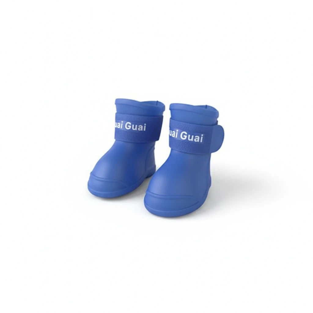 Anti-Slip Skid Dog Cat Rain Protective Boots Waterproof Candy Colors Shoes