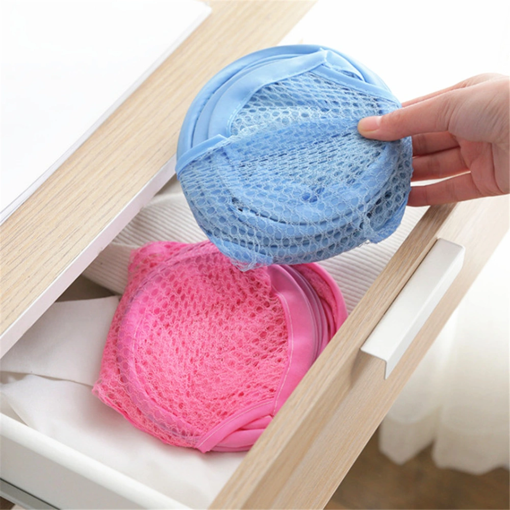 Foldable Light Laundry Basket Travel Mesh Dirty Clothes Washing Bag