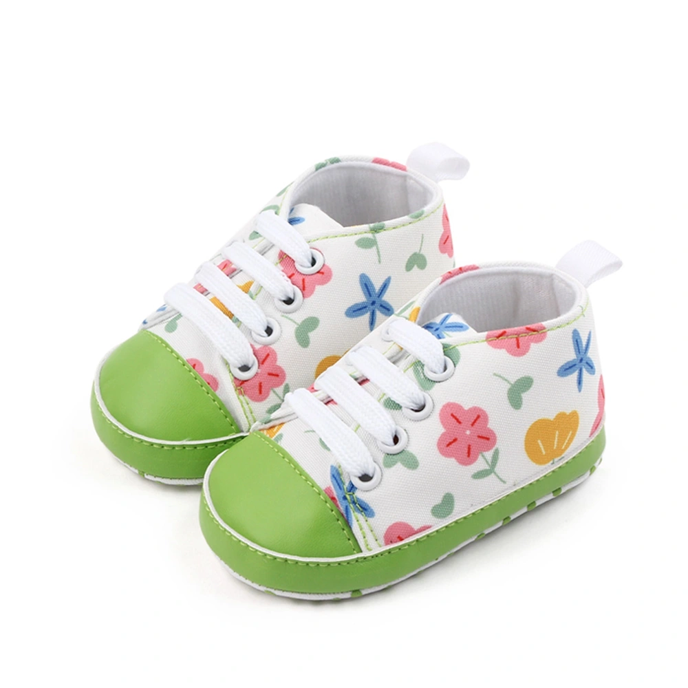 Baby Canvas Shoes, Flower Planet Gingerbread Man Non-slip Flats