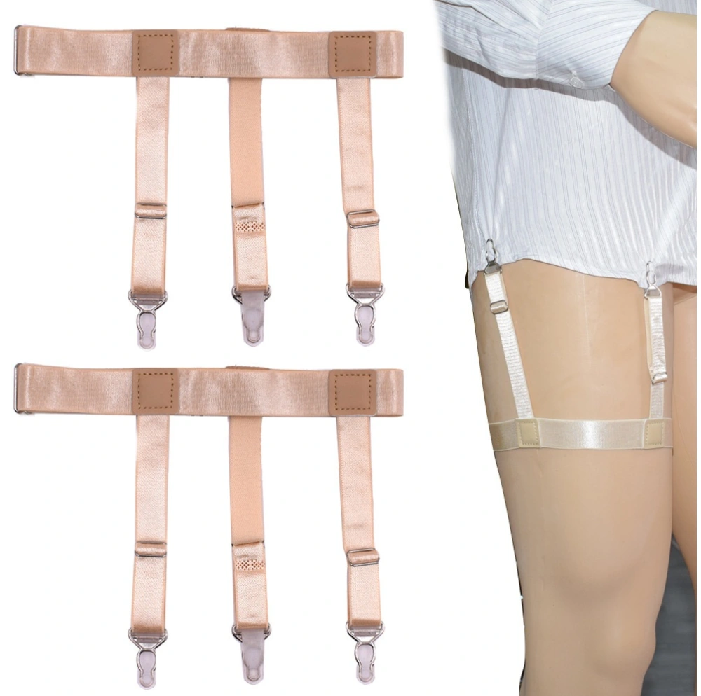 Unisex Men Shirt Garter, Business Clothes Suspenders, Pegs Clips