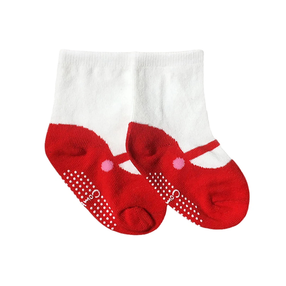 Baby Girl Anti-slip Floor Socks Cotton Patchwork Breathable Short Socks