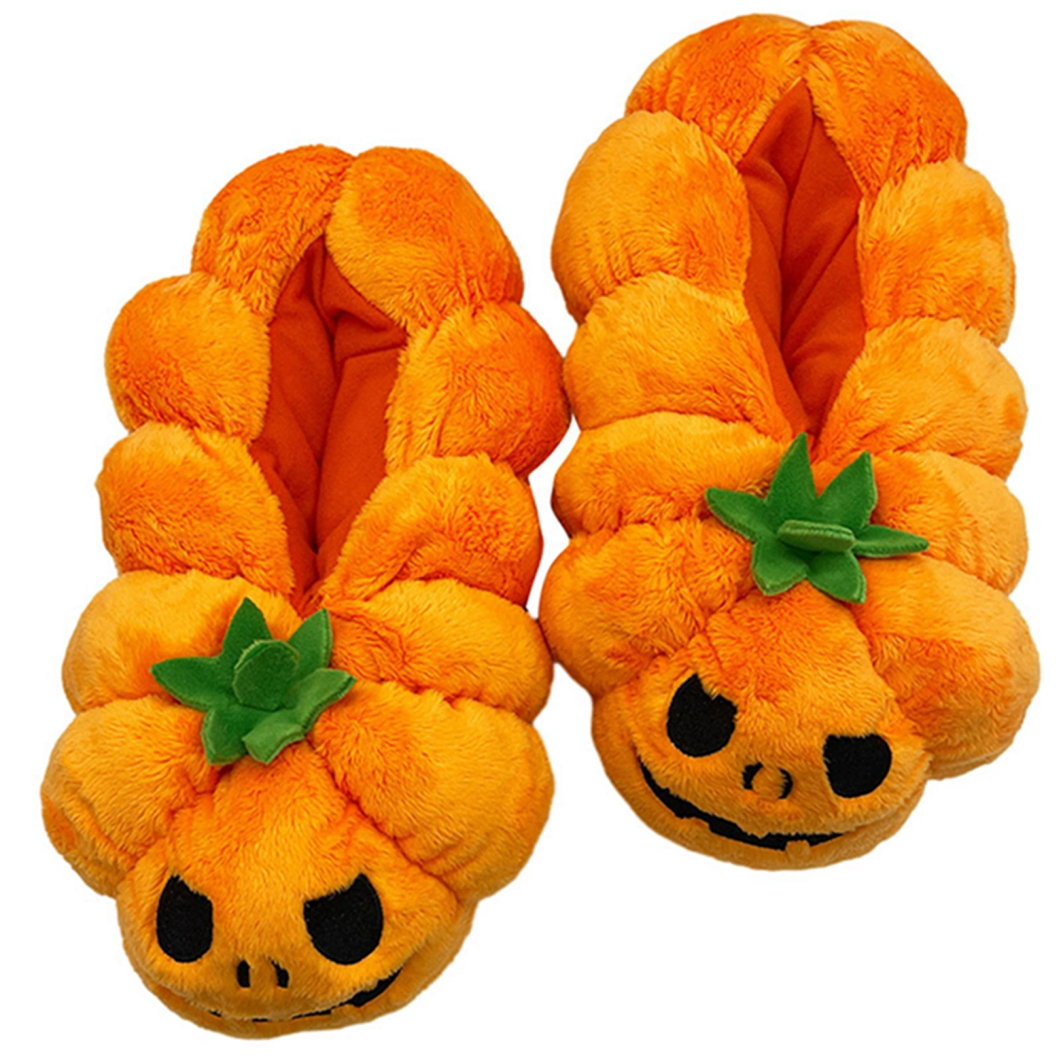 Women's Halloween Pumpkin Slippers Warm Slippers Non-slip House Shoes