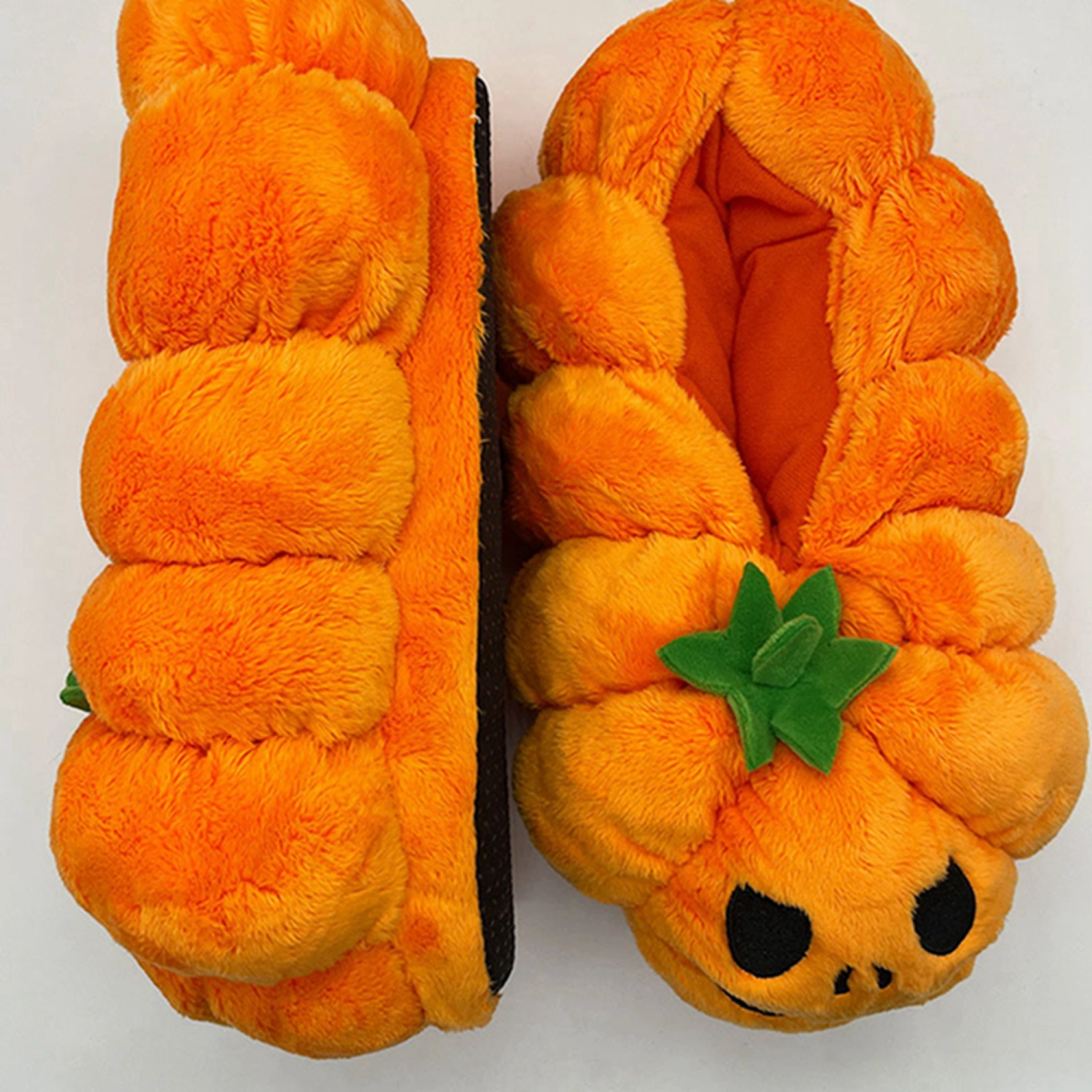 Women's Halloween Pumpkin Slippers Warm Slippers Non-slip House Shoes