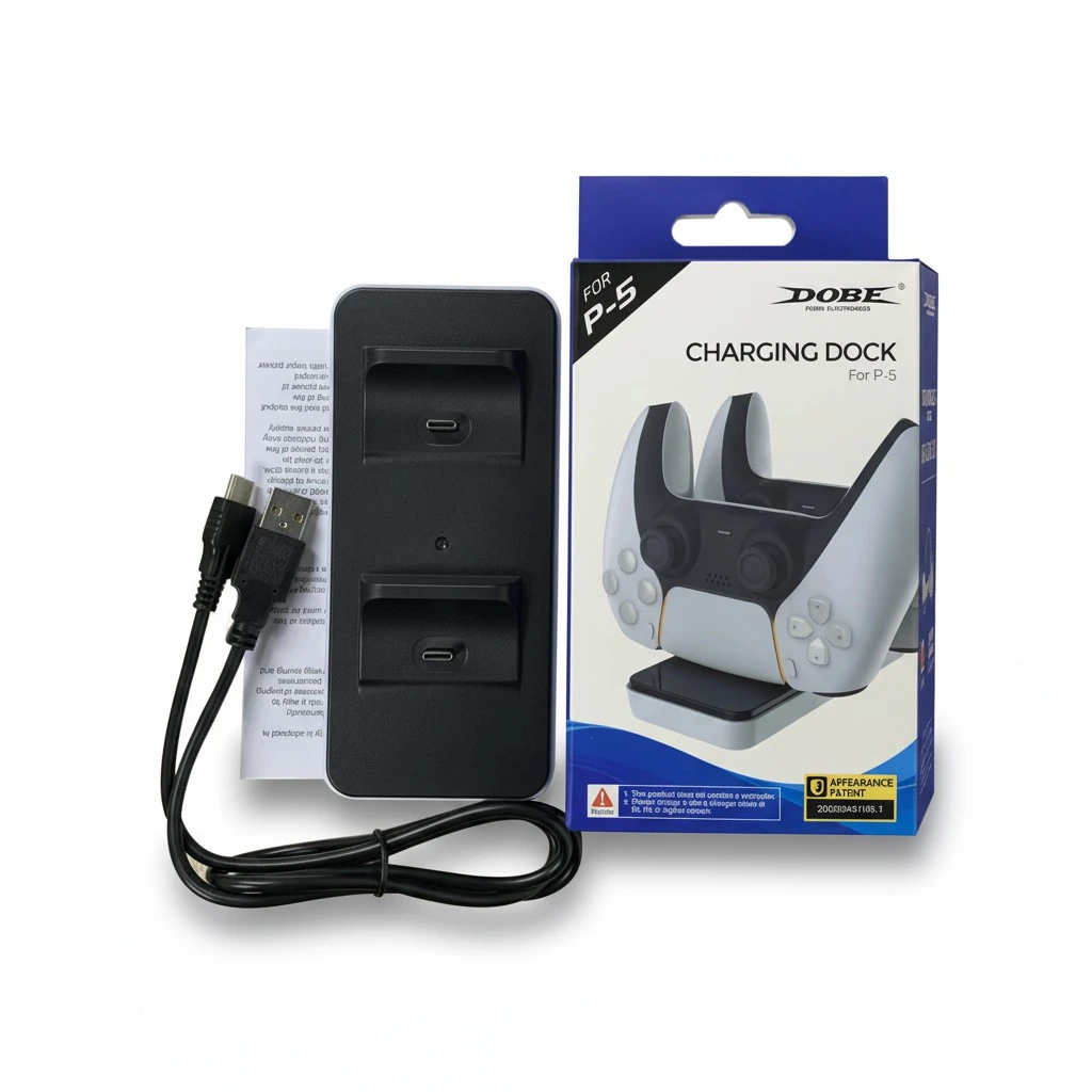 Game Console Wireless Charger Dual Design Controller for PS5