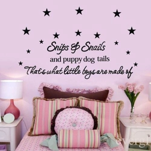 Star Letter Wall Sticker Removable Beautiful Flash Wallpaper Mural Decoration