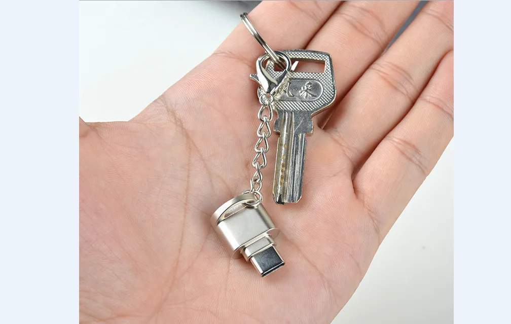 Mini Portable Card Reader, Micro SD TF Memory Card Reader OTG Adapter