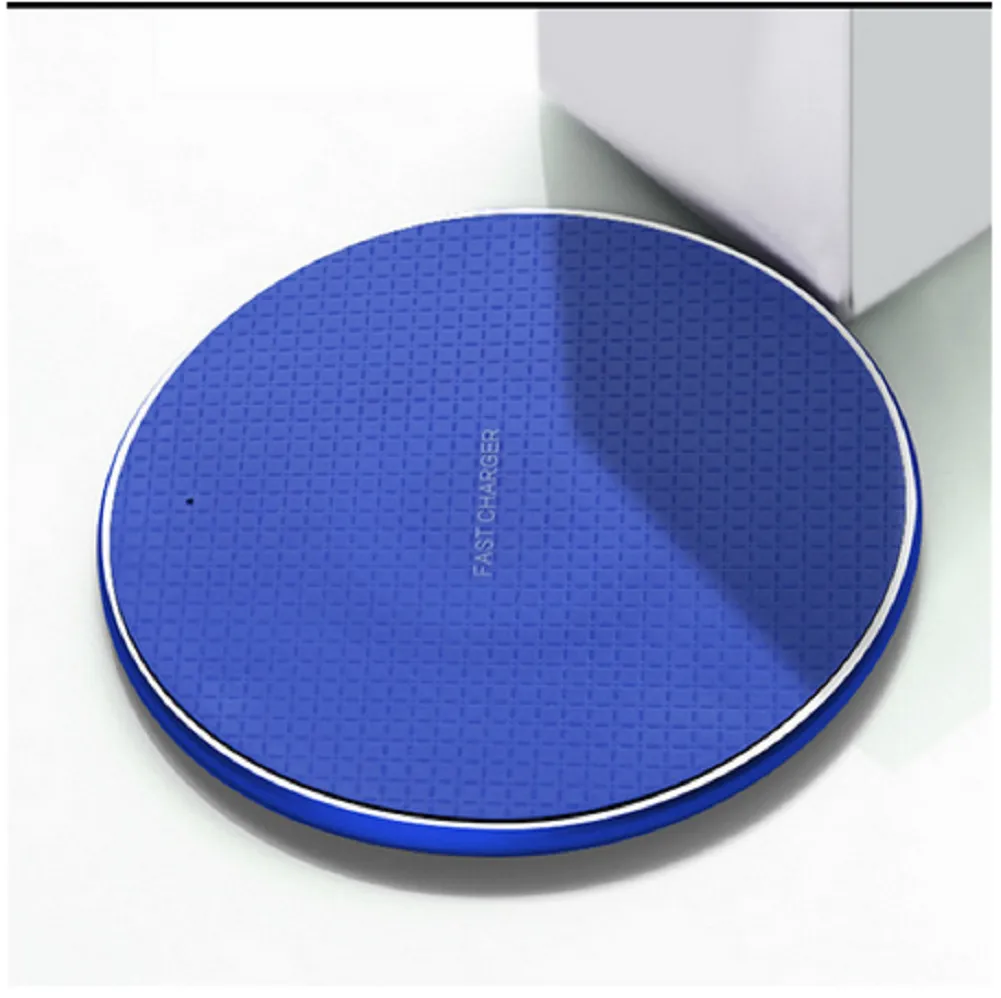 10W Wireless Fast Charger Round Shape Charging Pad Dock for iPhone