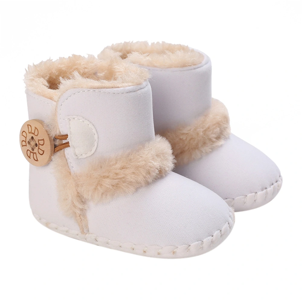 Newborn Winter Snow Boots Contrast Color Ankle Boots Walking Shoes