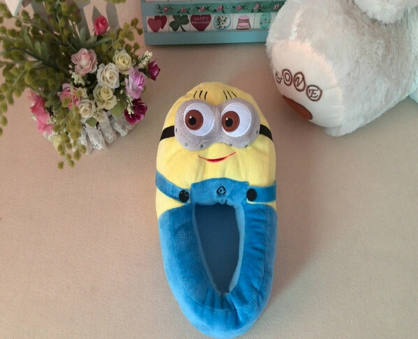 Unisex Warm House Slippers, Cartoon Cute Pattern Fluffy Slippers