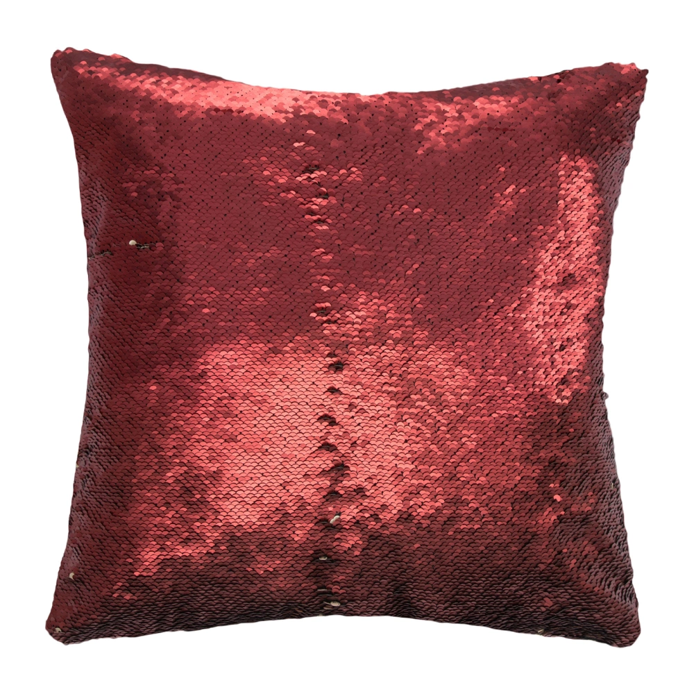 Reversible Sequins Pillow Covers, Patchwork Hidden Zipper Sofa Cushion Cover