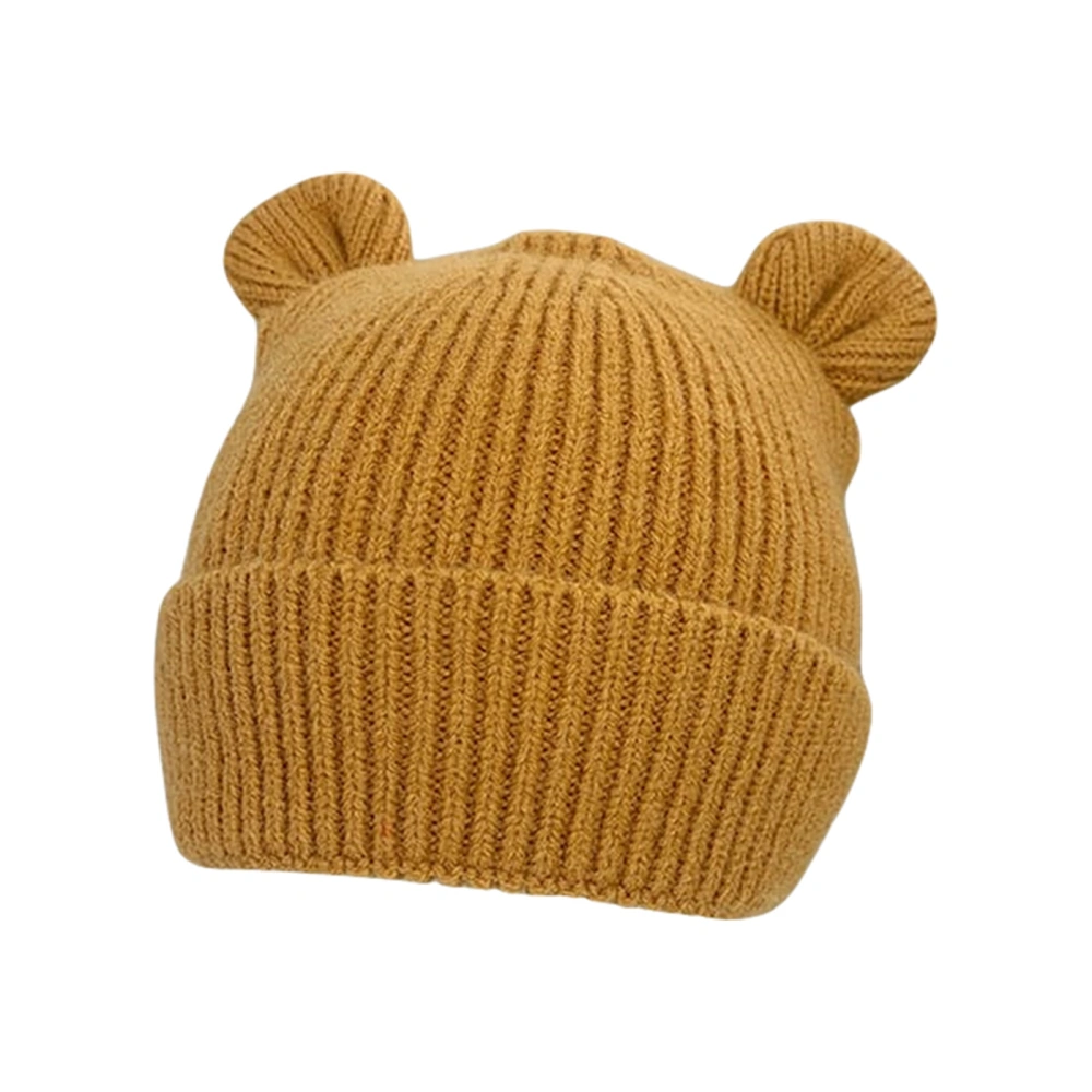 Baby Girl Boy Knitting Hat Bear Ears Warm Holiday Cap, 6-24 Months