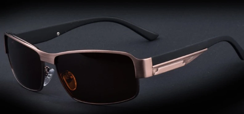 Man Sunglasses, Aluminum Frame Resin Lens Driving Polarized Glasses