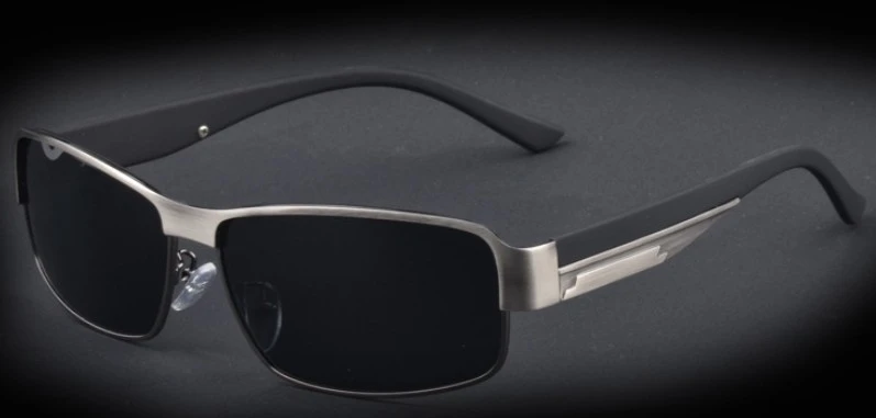 Man Sunglasses, Aluminum Frame Resin Lens Driving Polarized Glasses