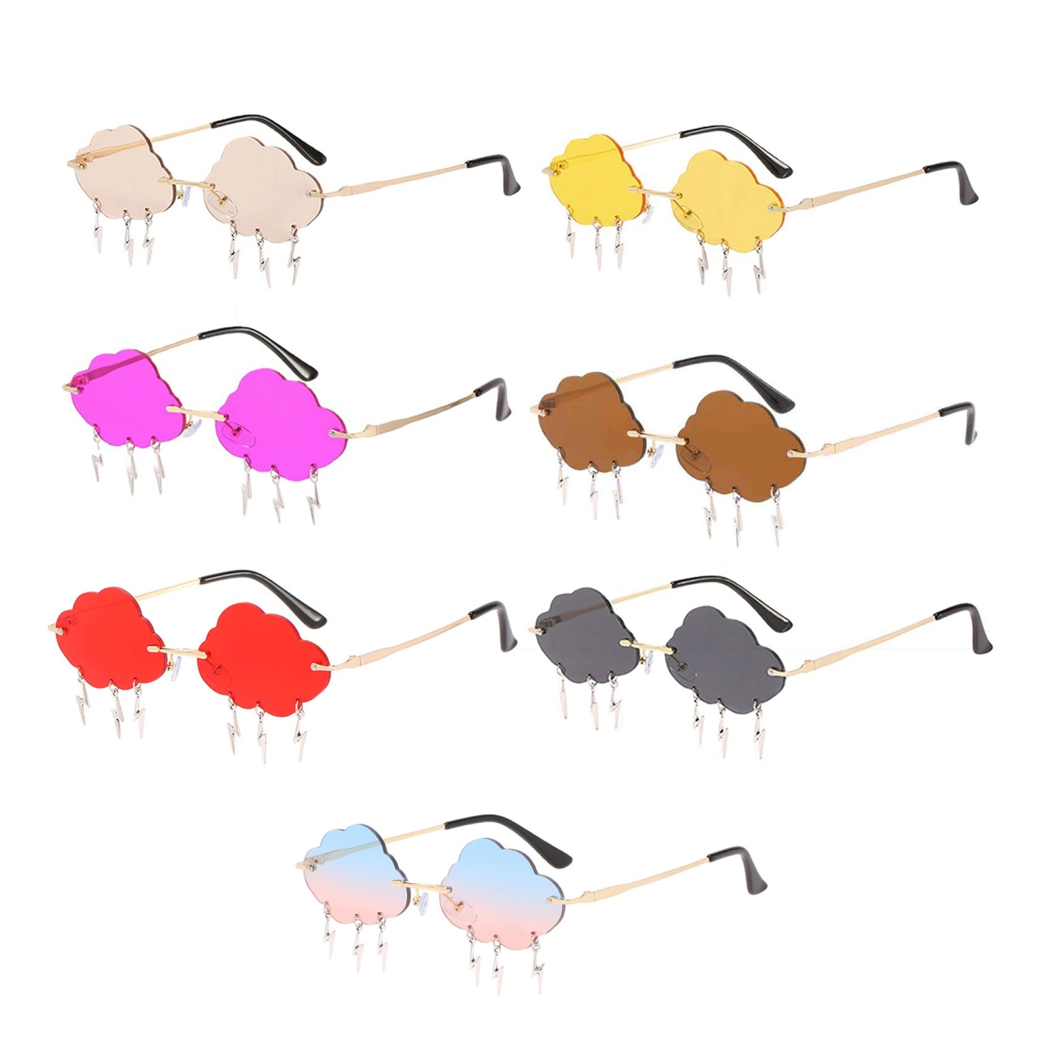 Women Sunglasses, Funny Cloud Shape Summer Glasses Party Supplies