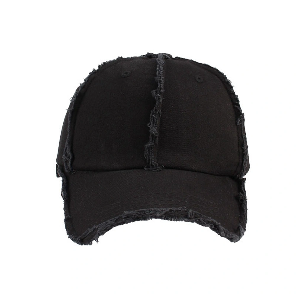 Distressed Baseball Caps for Women/Men, Solid Adjustable Frayed Hats