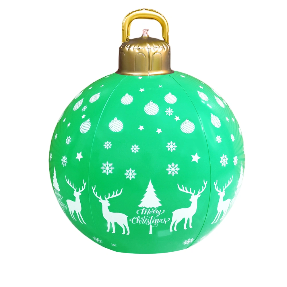 Christmas Inflatable Ball, 60cm Light-up Outdoor Garden Holiday Decor 