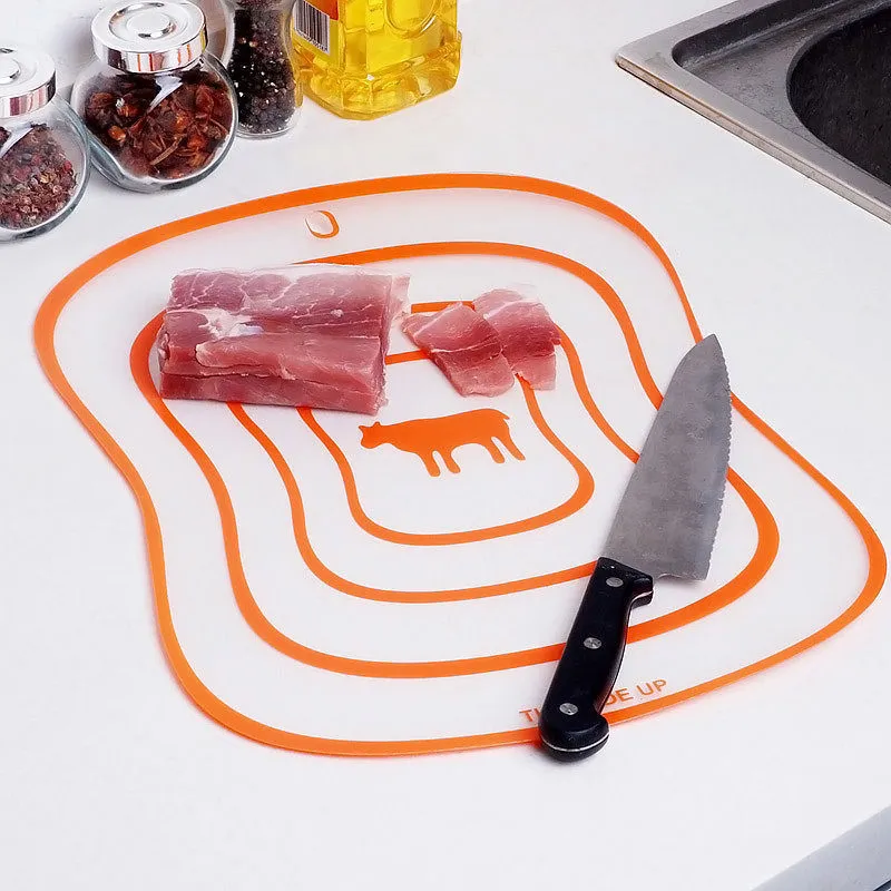 Kitchen Chopping Board, Non-Slip Anti-Bacteria Plastic Cutting Board