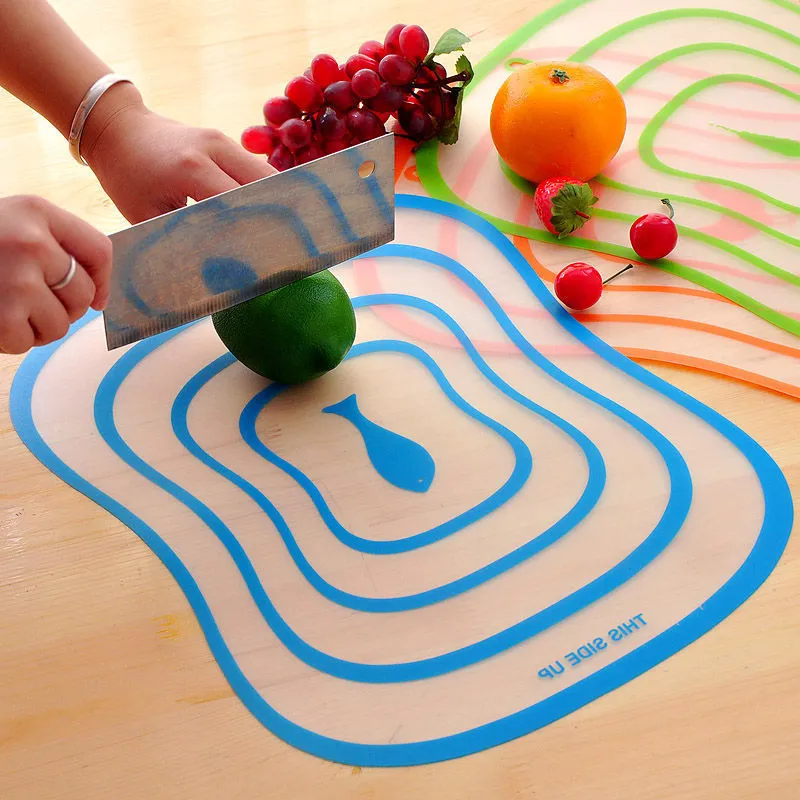 Kitchen Chopping Board, Non-Slip Anti-Bacteria Plastic Cutting Board