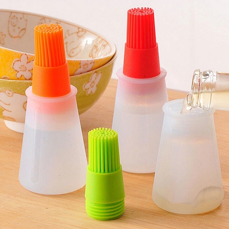 Grill Oil Bottle Brushes, Heat Resisting Silicone Oil Bottle Brush