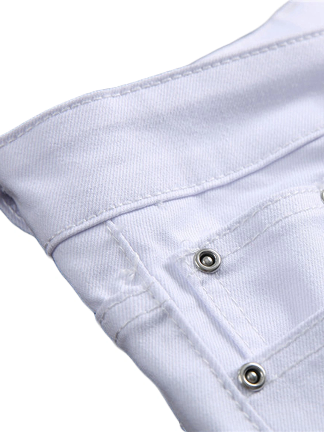 Men Skinny Jeans, Trendy Print Middle-Waist Slim Fit Pencil Pants