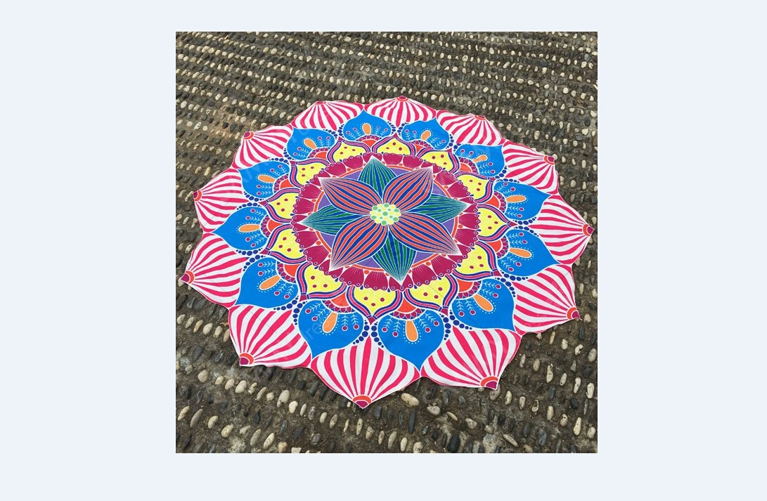 Blanket Pattern Design Printing Style Symmetrical Soft Beach Towel