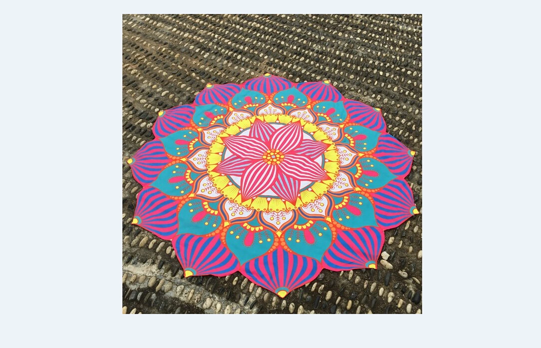 Blanket Pattern Design Printing Style Symmetrical Soft Beach Towel