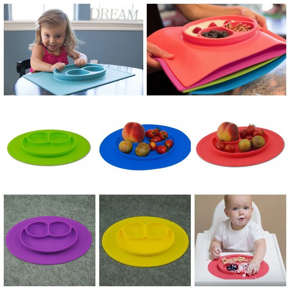 Little Kids Meal Divided Plates, Silicone Extensive Part  Chair Trays Placemats