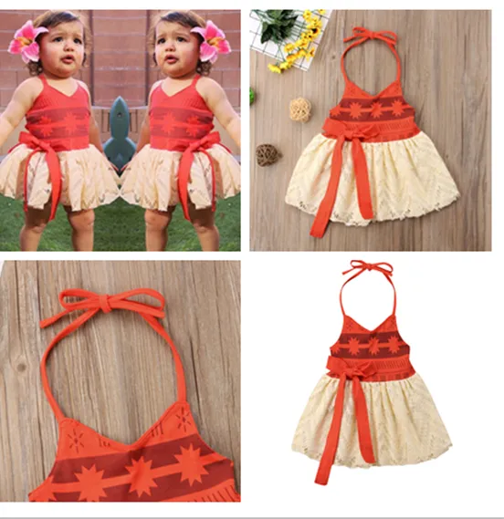 Baby Girl's Strap Yarn Skirt, Sleeveless and Backless Bandage Dress