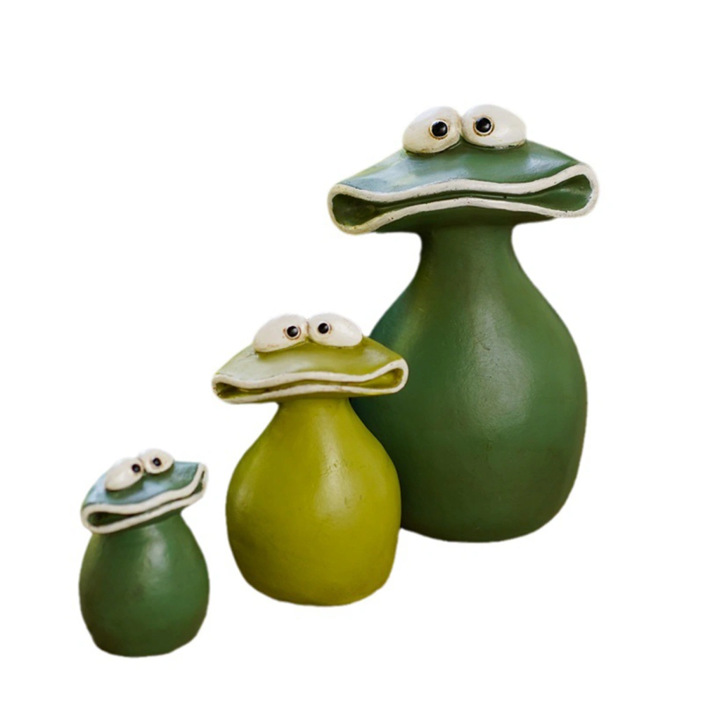 Miniature Frog Garden Statue Frog Figurines Ornaments for Home