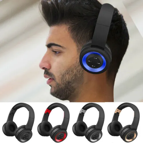 Wireless Bluetooth Headphones Stereo Heavy Bass Foldable Headsets