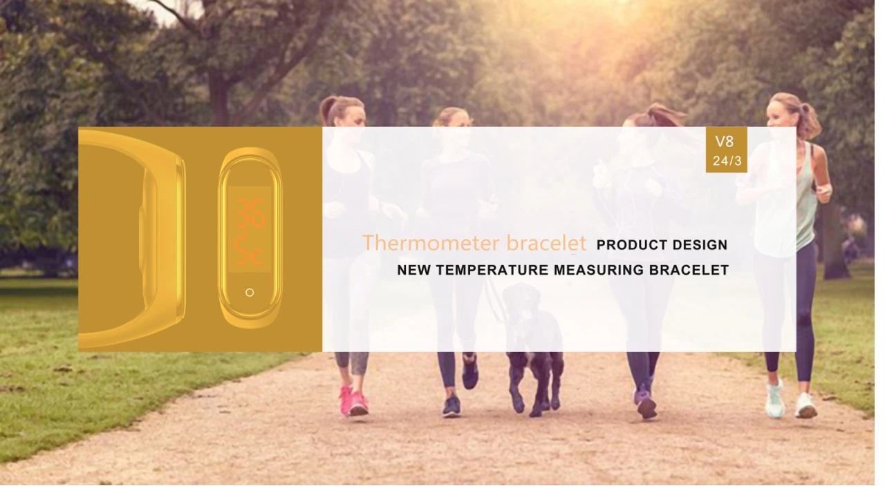 Smart Fitness Watch Body Temperature Measurement Sports Bracelet