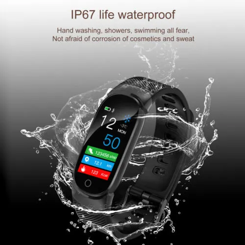 Multi-Functional Smart Bracelet Fitness Tracker Sports Monitoring Watchband