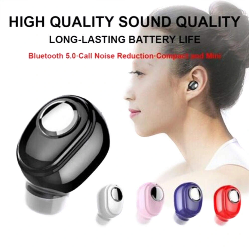 Mini Bluetooth Earbud 5.0 Stereo In-Ear Sports Headset Earphone