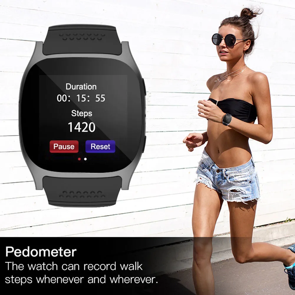 Bluetooth Smart Watch, Support SIM Card Pedometer Clock IPS Screen