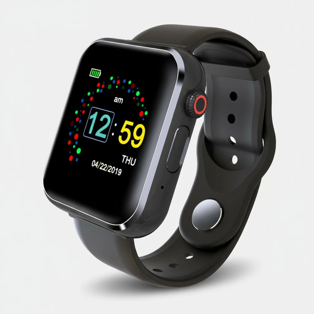 KY001 Waterproof Bluetooth Smart Watch, Heart Rate Monitor Sports Wristwatch