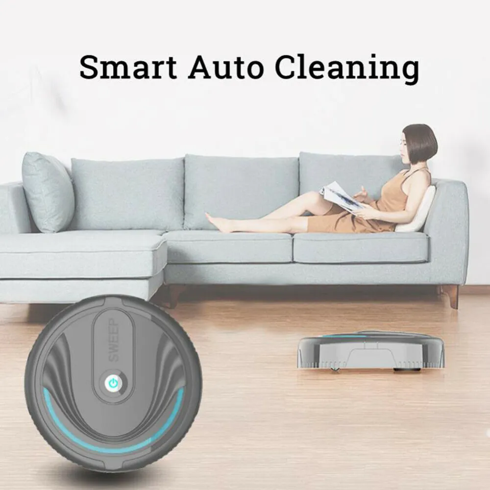 Smart Sweeping Robot Vacuum Suction Cleaning Rechargeable Automatic Cleaner