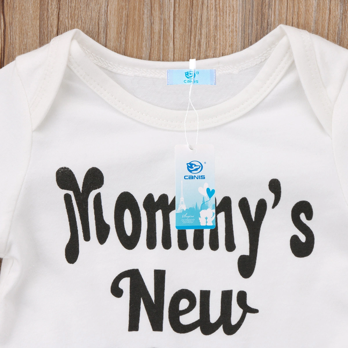 Newborn Summer Baby Boy Suit, Romper Top+Long Pants+Mustache Print Hat