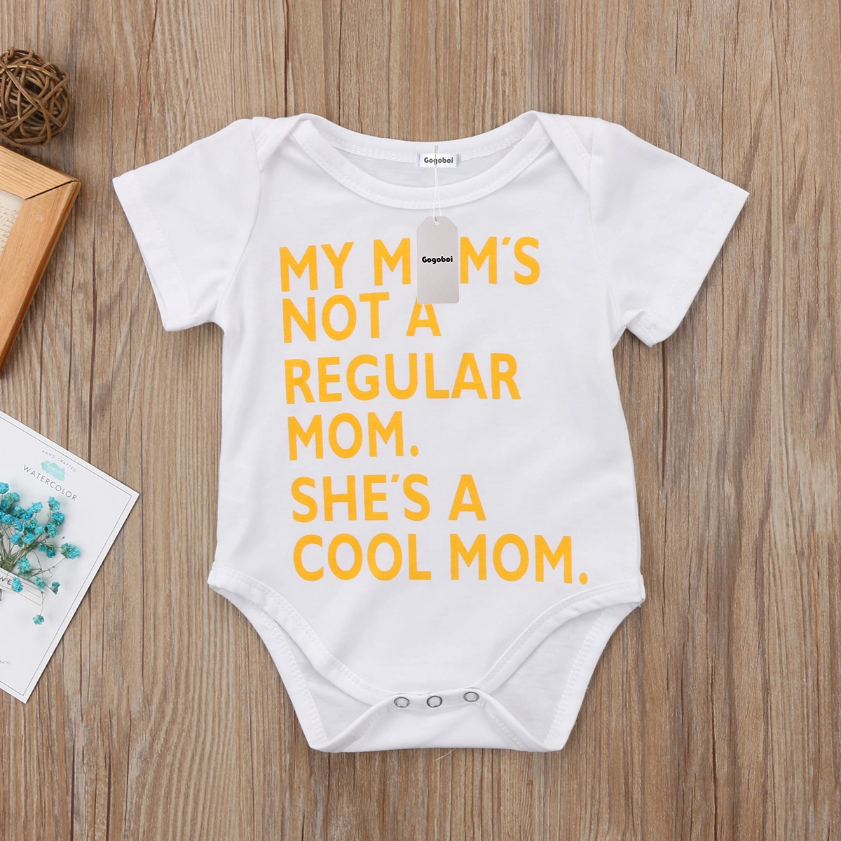 Baby Boy Girl Summer Jumpsuit, Newborn Letter Print Cotton Romper