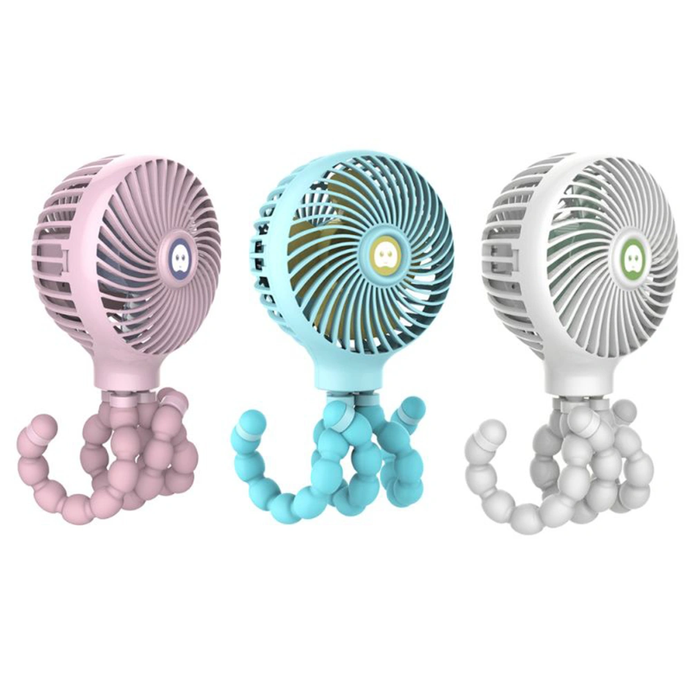 Octopus Shape Deformation Stroller Fan, Ultra Quiet Electric Fan